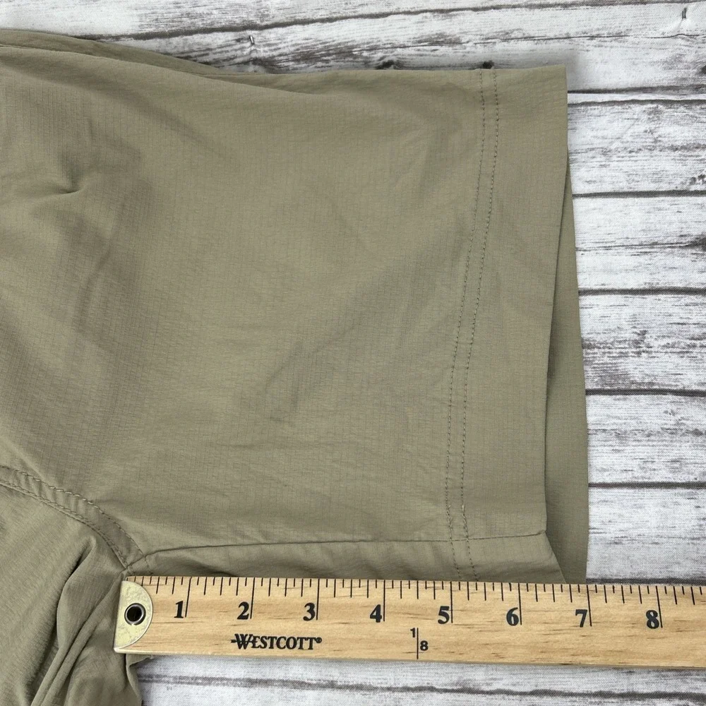 Lot of 2 Prana Haze Tan Green Ripstop Stretch Cargo Shorts W3HAZE115 Size 0